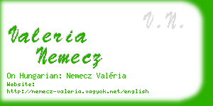 valeria nemecz business card